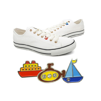 En gros strass clip sur mini personnalisé décoration de chaussures en métal