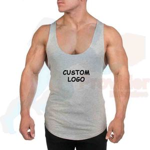 Mens black blank muscle tank tops fitness bodybuilding - Product Image 3
