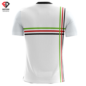 Maillot de football personnalisé de conception professionnelle, nouveau, de qualité supérieure, avec des coutures soignées, violet et blanc, sublimation, col rond, sans couture, 100% - Product Image 5