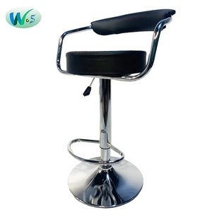 <span class=keywords><strong>Chaise</strong></span> <span class=keywords><strong>de</strong></span> <span class=keywords><strong>bar</strong></span> noire WS98121, hauteur réglable avec coussins <span class=keywords><strong>de</strong></span> dossier, tabourets <span class=keywords><strong>de</strong></span> <span class=keywords><strong>bar</strong></span> ronds pour cuisine, chaises hautes <span class=keywords><strong>de</strong></span> cuisine, vente en gros, cuir PU - Product Image 2
