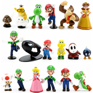 Figuras de Acción de <span class=keywords><strong>Mario</strong></span> <span class=keywords><strong>Bros</strong></span> al por Mayor, Miniatura Real de 2.5 Pulgadas (3-8 cm), Juego de 6 Piezas de PVC - Product Image 4