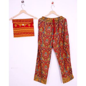 Haute qualité femmes vêtements de nuit vêtements de nuit robe femmes pyjama ensemble vêtements de nuit de luxe PJs vêtements indien soie pyjama ensemble vêtements de nuit ensemble - Product Image 3