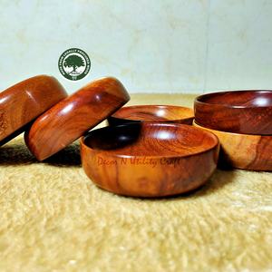 Vintage Life Inc. Juego de decoración navideña 6 cuencos de madera Sheesham 3,25 pulgadas mordiscos multiusos para hierbas especias hogar de lujo - Product Image 3