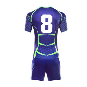 Uniforme de Rugby personalizado para adultos y jóvenes, Jersey de talla grande, sublimación en blanco y pantalones cortos, Kits de Rugby a granel, buena calidad, venta al por mayor, nuevo aspecto - Product Image 3