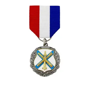Onur ödül madalyaları üreticisi özel kurdele sovyet rus madalya kadife kutu