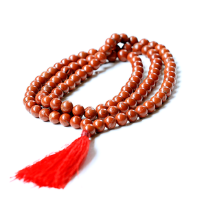 สร้อยคอหินอัญมณีมาลาไอออร์โกไนต์คริสตัลสีแดง - Product Image 4