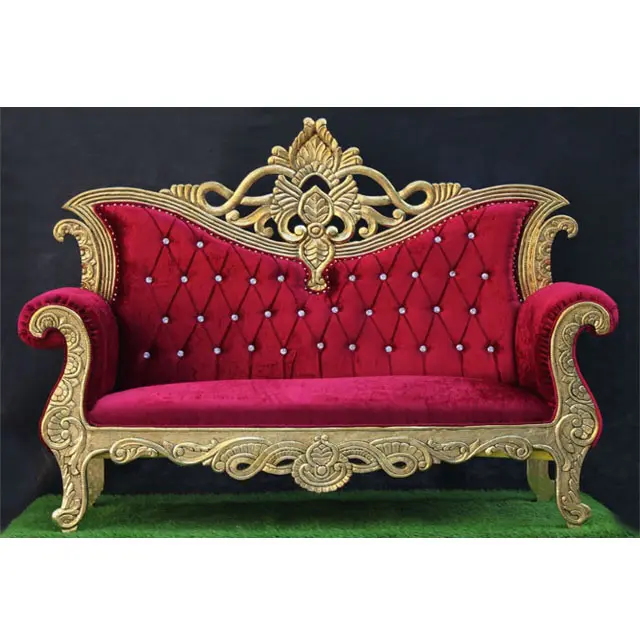 Walima musulmano Stage King Love- Seat Sofa Royal Wedding Stage King Sofa Asian Wedding Stage Love Seat