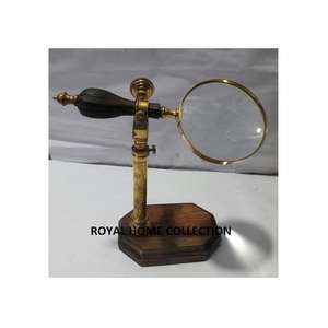 Soporte de madera y acero inoxidable, lupa de cristal personalizada y abridor de letras, Combo fácil de llevar, 3 unidades - Product Image 4