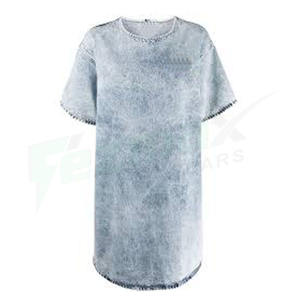 Camiseta con logotipo personalizado para hombre Acid Wash-Jersey de talla grande Diseño en blanco transpirable - Product Image 5