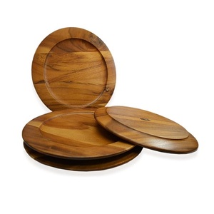 ชุดจานรองอาหารไม้ทรงกลม 4 ใบ ขนาดสั่งทำได้ สำหรับผู้ค้าส่ง - Product Image 1