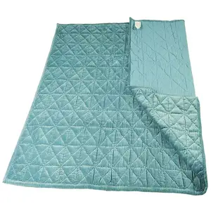 Khách Sạn Sang Trọng Mềm Cao Cấp Dòng Thêu 7 Mảnh Quilt Vua Kích Thước Chăn Bìa Bông Khăn trải Giường Bộ Đồ Giường Bộ