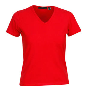 Camisetas elásticas con cuello en V para mujer, 2021 - Product Image 4