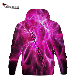 Sudadera de invierno sublimada con logotipo personalizado unisex Sudadera con capucha de poliéster 100% con patrón sólido y cuello con capucha Envío directo al por mayor - Product Image 4