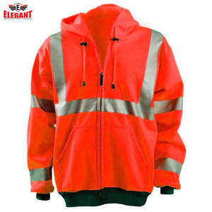 Chaqueta Polar de seguridad reflectante, sudaderas con capucha de alta visibilidad a la moda - Product Image 6