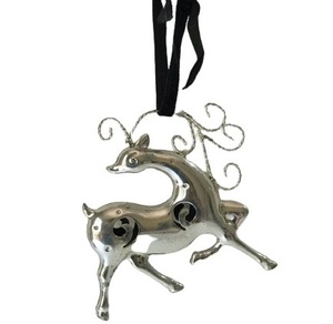 Décoration de noël en métal nickel, ornement suspendu, décoration d'arbre de noël en métal de haute qualité - Product Image 1