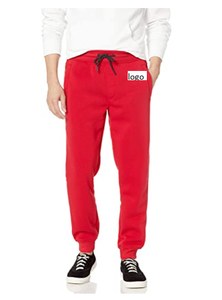 Lingge — pantalon molletonné de jogging pour hommes, avec cordon de serrage, 100% Polyester, vêtement importé, Machine à laver, ajustable et personnalisable - Product Image 5