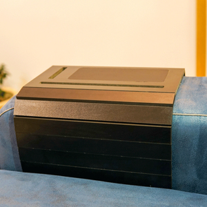 Plateau de canapé en bois de bambou contemporain, meuble de maison, anti-organisateur, protecteur, porte-gobelet, sous-verre, décoration intérieure - Product Image 6