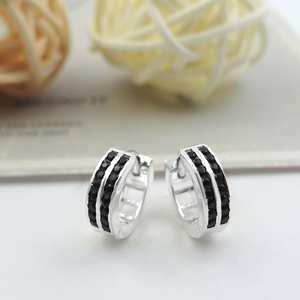 Pendientes de plata de ley 925 redondos de último diseño - Product Image 3