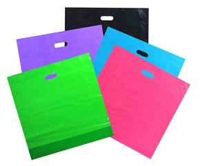 Sac en plastique de poignée découpée avec des matrices recyclables, sac à provisions et HDPE - Product Image 4