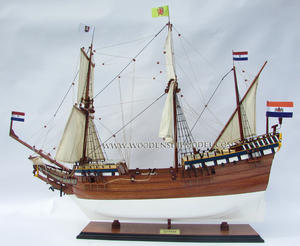Modèle de bateau historique en bois DUYFKEN, artisanat, accessoires de jouets gonflables - Product Image 5