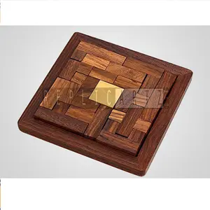 Wooden Jigsaw Puzzle - Wooden Games for Kid Puzzles Pedagogical Board Brain Teaser Games Educational Toys