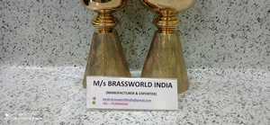 brass leaf bottom engraved big size ciborium church supplies Brassworld India - Product Image 3