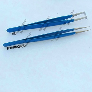 Vetus — pincettes classiques en forme de L, à Extension pour les cils, Volume russe, Plasma, finition noire - Product Image 4