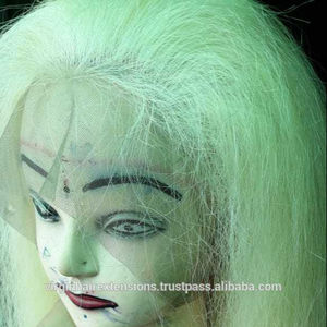 30 Pouces 613 Blonde 13x4 pour Front Suisse Noeud Blanchi Pleine Perruque Indien Vierge Remy Cheveux Longue Droite Perruque Avec Petit Transparent - Product Image 2