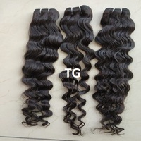 Harga Grosir Langsung India 24'' Loose Body Wave Bundle Double Machine Weft Single Donor Raw Indian Temple Remy Hair Extensions
