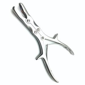 Pinzas quirúrgicas de sujeción de hueso Rongeur, instrumentos ortopédicos de acero inoxidable alemán con mandíbulas rectas, CE - Product Image 1