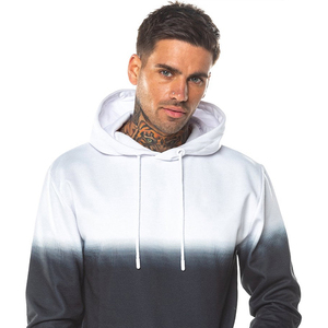 Sudadera con capucha de poliéster de talla grande personalizada para hombre Sudadera con estampado sublimado con diseño forrado Técnica lavada - Product Image 1