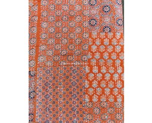 Indian Cotton Kantha <b>Quilt</b> Ajrakh Patch Print Handmade Luxury <b>Bedding</b> Twin Queen Sizes Home Hotel Wholesale Kantha <b>Quilt</b> Blanket - Product Image 3
