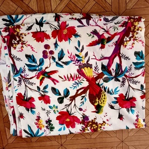 Venta al por mayor hecho a mano indio tela de algodón Jaipur Sanganeri mano bloque impreso de la materia prima de la tela vestido tela - Product Image 1