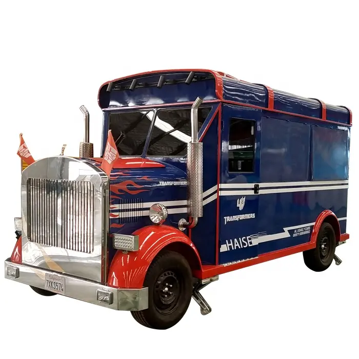 Multi-function Transformers type mobile fast food truck