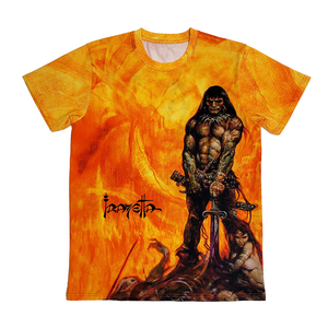T-shirt personnalisé à impression numérique BB, 100% coton jersey, décontracté pour homme, col rond, coupe ample, motif uni - Product Image 1