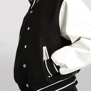 Veste en laine d'hiver personnalisée en gros Vestes universitaires de style collège de baseball Doublure en sublimation Décoration de broderie Letterman - Product Image 2