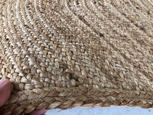 Tapis moderne antidérapant tissé plat en jute non teint fait à la main indien intérieur de luxe écologique décor de cuisine rayures - Product Image 2