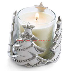 Luxury Christmas Pillar <b>Candle</b> Hurricane Holder Handmade <b>Wholesale</b> and Suppliers Home Decor - Product Image 1