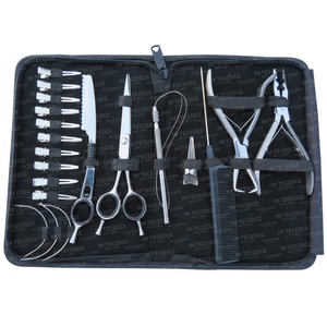 เครื่องมือต่อผม คีมต่อผมสแตนเลส ชุดชุดพร้อมเข็มตะขอ - Product Image 1