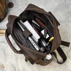 <b>Leather</b> <b>Backpack</b> Large Capacity Original Cow Skin <b>Leather</b> <b>Backpacks</b> Functional Casual Packs for <b>Man</b> Cool Design MBF-0273 - Product Image 4