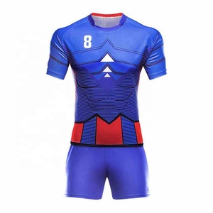 Uniforme de Rugby pour hommes avec Logo personnalisé OEM, ensemble d'uniforme de Rugby personnalisé de très haute qualité - Product Image 3