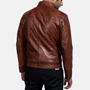 Veste de sport en cuir personnalisée avec logo, coupe-vent, imperméable, grande taille, vente en gros - Product Image 3