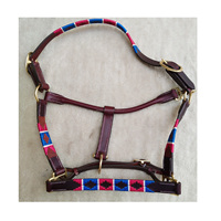 Licou en cuir cousu à la main traditionnel de haute qualité en or rouge pour les courses de chevaux directement du fabricant
