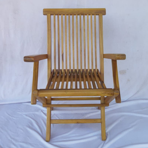 ขายเก้าอี้ไม้สักร้อนพร้อมแขนพับคุณภาพสูงสำหรับเฟอร์นิเจอร์สวนกลางแจ้ง - Product Image 1