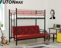Lit superposé en métal turc sans taxes, extensible avec rangement, design classique de luxe, idéal pour les écoles du Royaume-Uni et les appartements – Mobilier de maison
