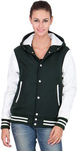 Chaqueta Varsity Unisex OEM/ODM, 100% Lana, Mangas de Lona y Poliéster, Diseño Bicolor, Moda Urbana, Invierno, Resistente al Viento e Impermeable - Product Image 3