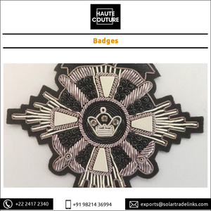 Badges en forme de roue nautique faits à la main Insignes en tissu brodé à coudre écologiques pour accessoires vestimentaires - Product Image 5