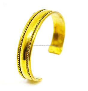 2020 China Multicolor disfraz regalo de Navidad África oro moda gran disfraz plata pátina acabado brazaletes brazalete joyería - Product Image 6