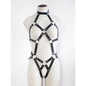 <b>Leather</b> Body <b>Harness</b> Lingerie - Product Image 1
