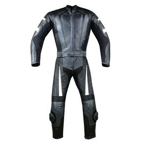 Combinaison de sport d'extérieur coupe-vent pour motocyclistes Veste pantalon imperméable en cuir pour motocyclistes - Product Image 3